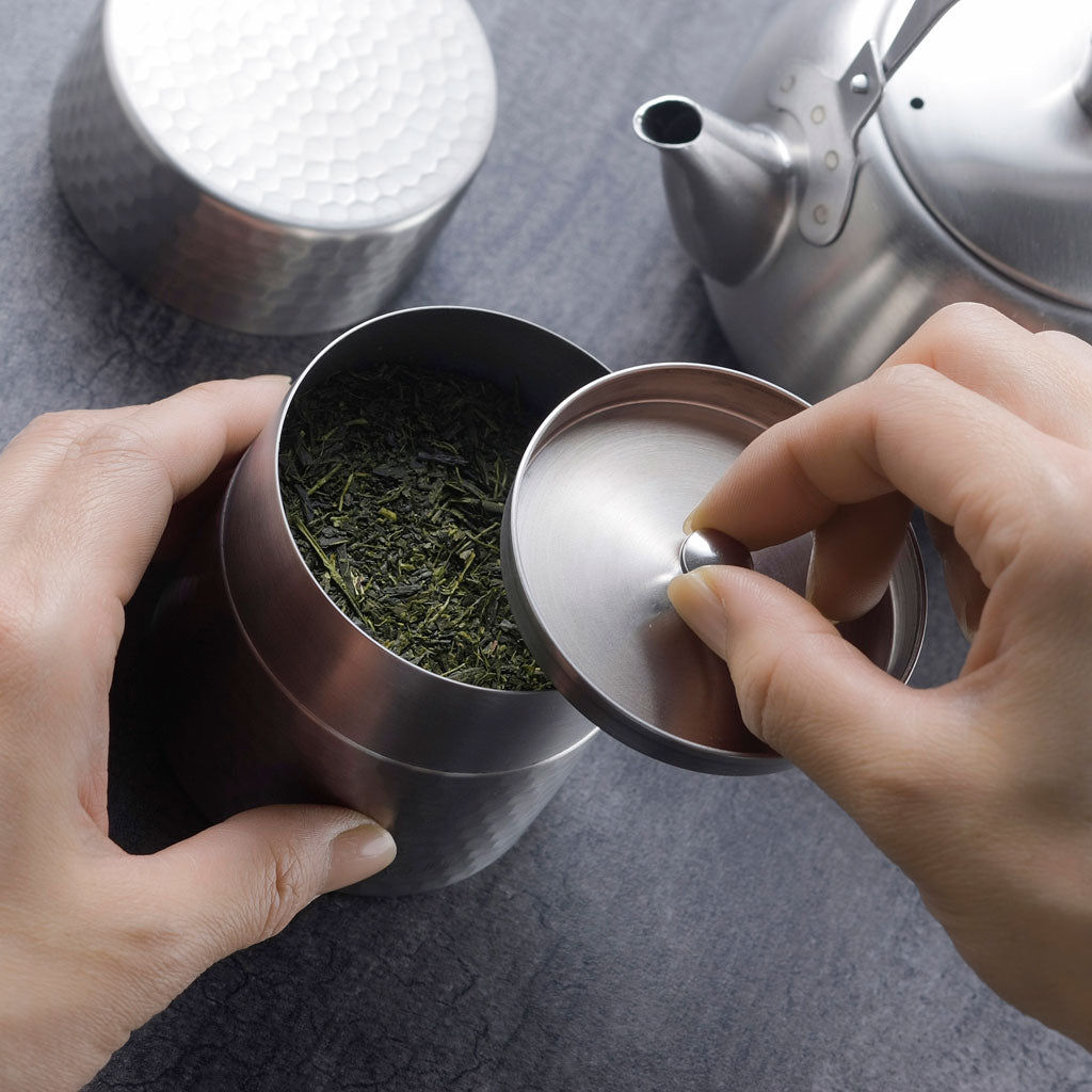 茶考具 ギフト3点セット（急須 横手・茶筒・茶み） ステンレス製 日本製