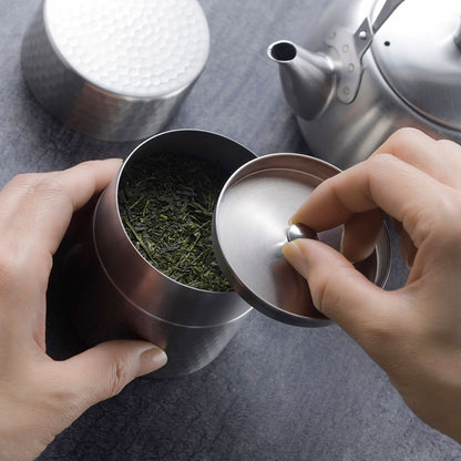 茶考具 ギフト3点セット（急須 横手・茶筒・茶み） ステンレス製 日本製