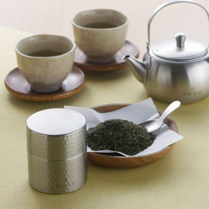 茶考具 ギフト3点セット（急須 横手・茶筒・茶み） ステンレス製 日本製