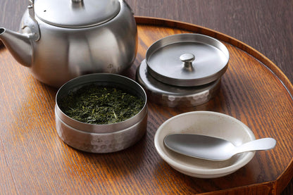 茶考具 抹茶缶 ステンレス製 日本製