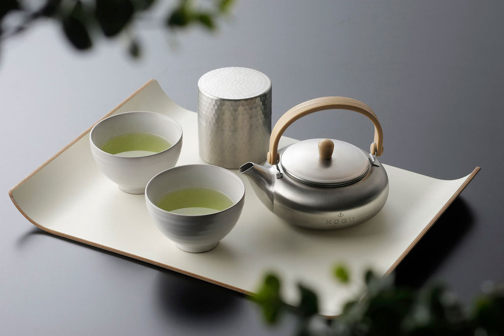 茶考具 平型急須 つる手 茶こし付き ステンレス製 日本製 – 佐藤商会