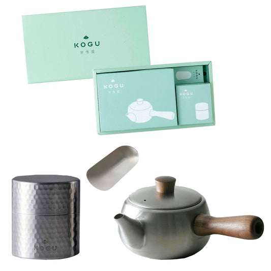 茶考具 ギフト3点セット（急須 横手・茶筒・茶み） ステンレス製 日本製