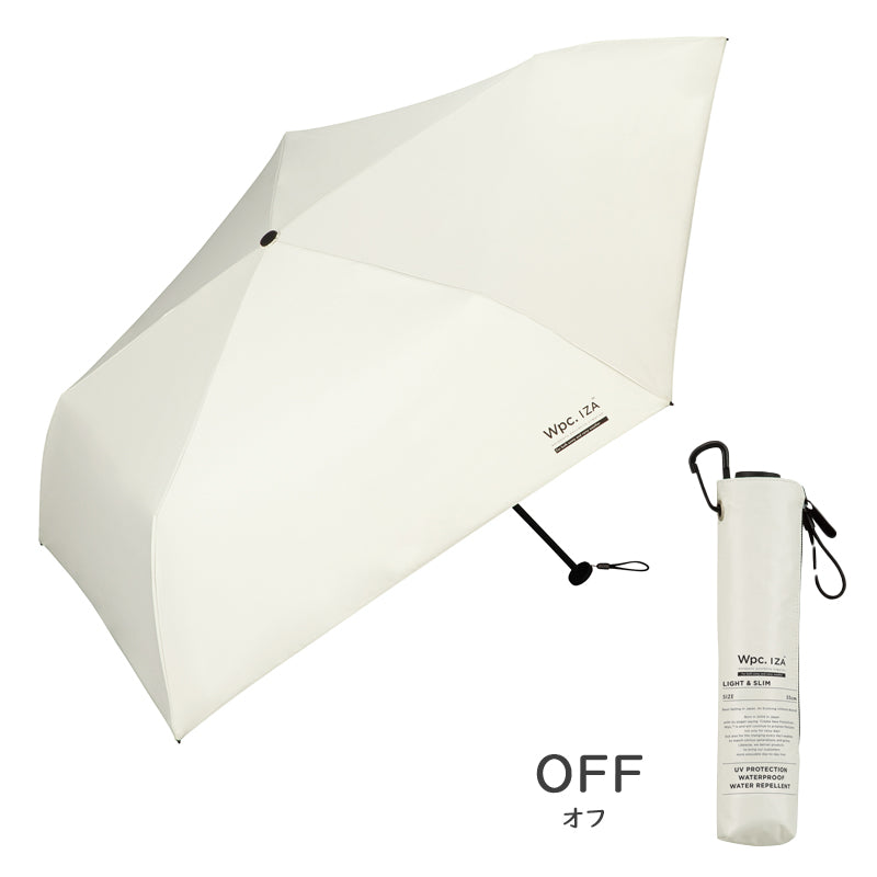 Wpc.ワールドパーティ IZA（イーザ）LIGHT＆SLIM（ライト＆スリム）  日傘 折りたたみ 大人の男性の晴雨兼用傘《ZA007》