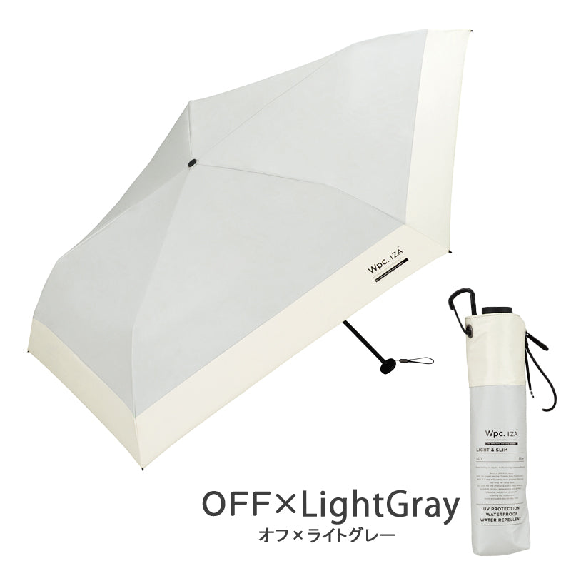 Wpc.ワールドパーティ IZA（イーザ）LIGHT＆SLIM（ライト＆スリム）  日傘 折りたたみ 大人の男性の晴雨兼用傘《ZA007》