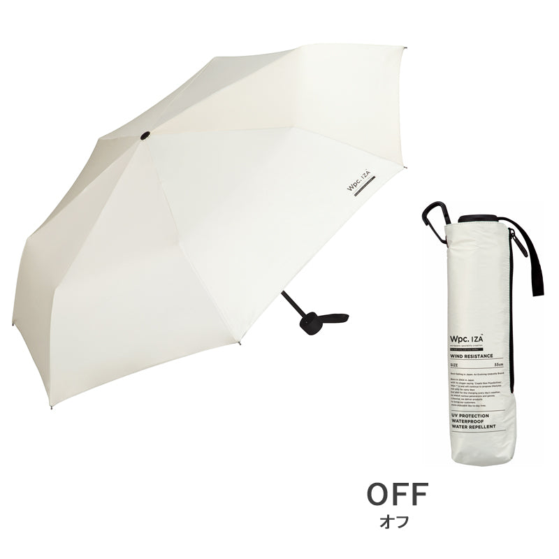 Wpc.ワールドパーティ IZA（イーザ）WIND RESISTANCE（ウィンドレジスタンス） 日傘 折りたたみ 大人の男性の晴雨兼用傘《ZA014》